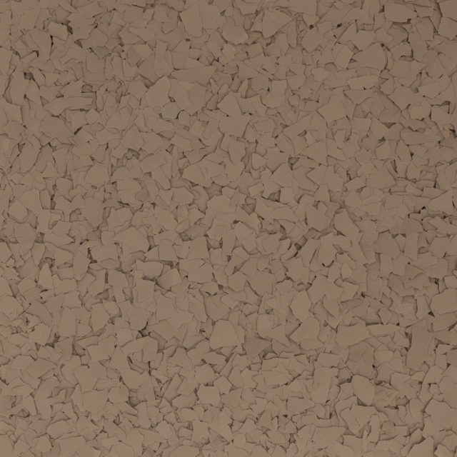 light brown floor flakes - Innovative Garage Flooring partial flake epoxy flooring