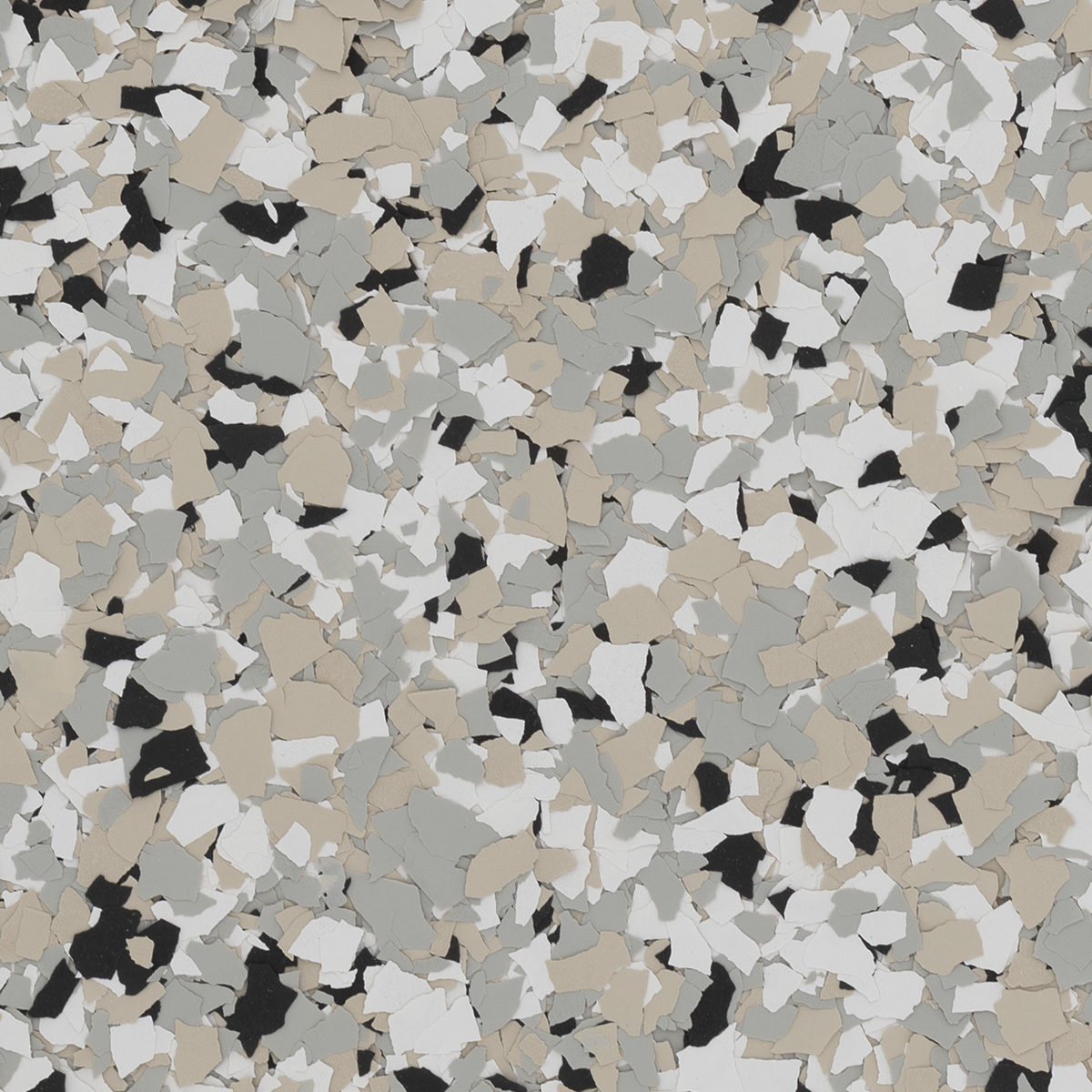 floor with white and grey flakes - Innovative Garage Flooring full flake epoxy flooring