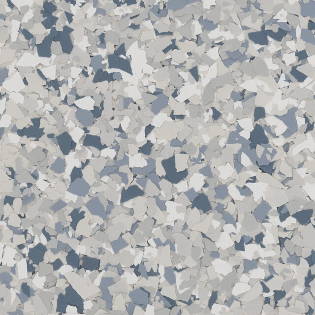 floor with white and blue flakes - Innovative Garage Flooring full flake epoxy flooring