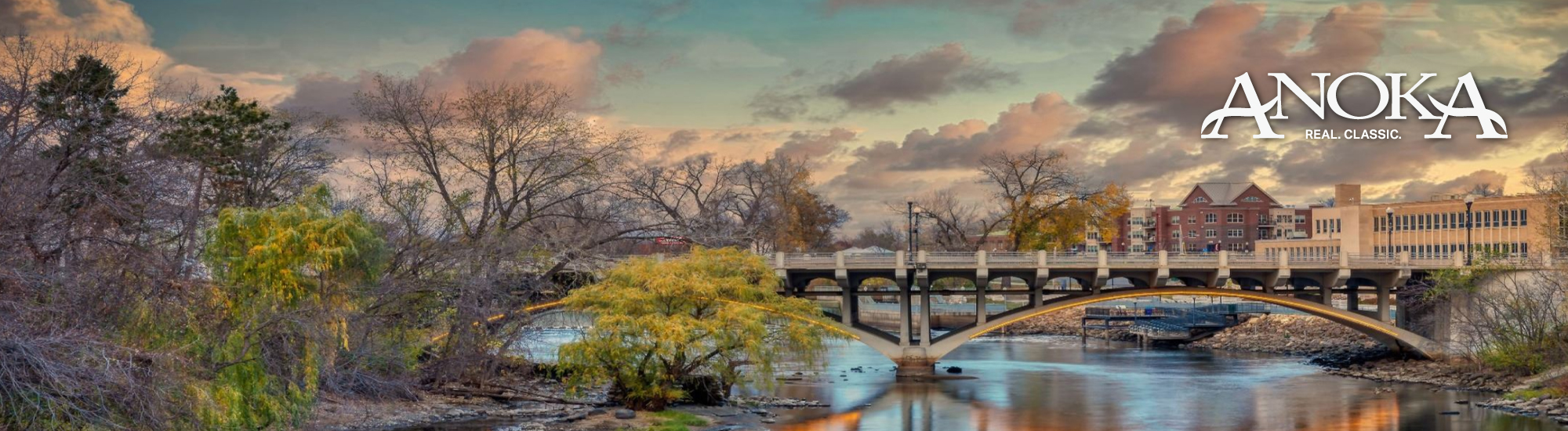 view of bridge going into a small town - Innovative Garage Flooring Anoka epoxy flooring