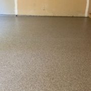 full flake epoxy flooring with brown and white flakes - Innovative Garage Flooring epoxy flooring