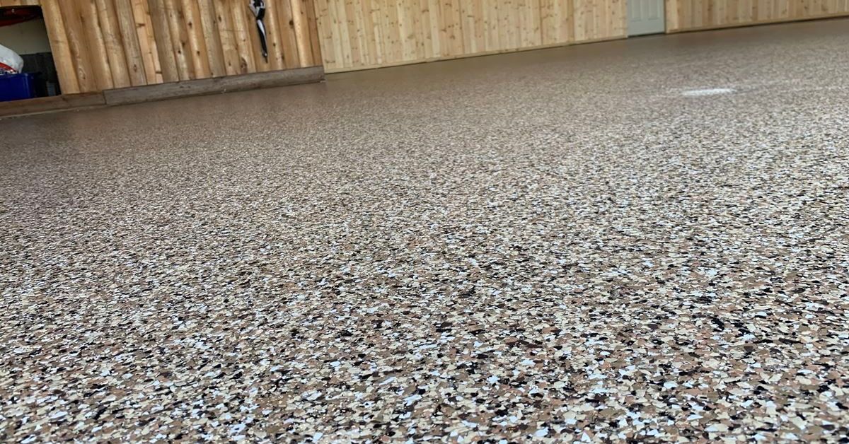 full flake epoxy flooring in a garage - Innovative Garage Flooring epoxy flooring contractor near