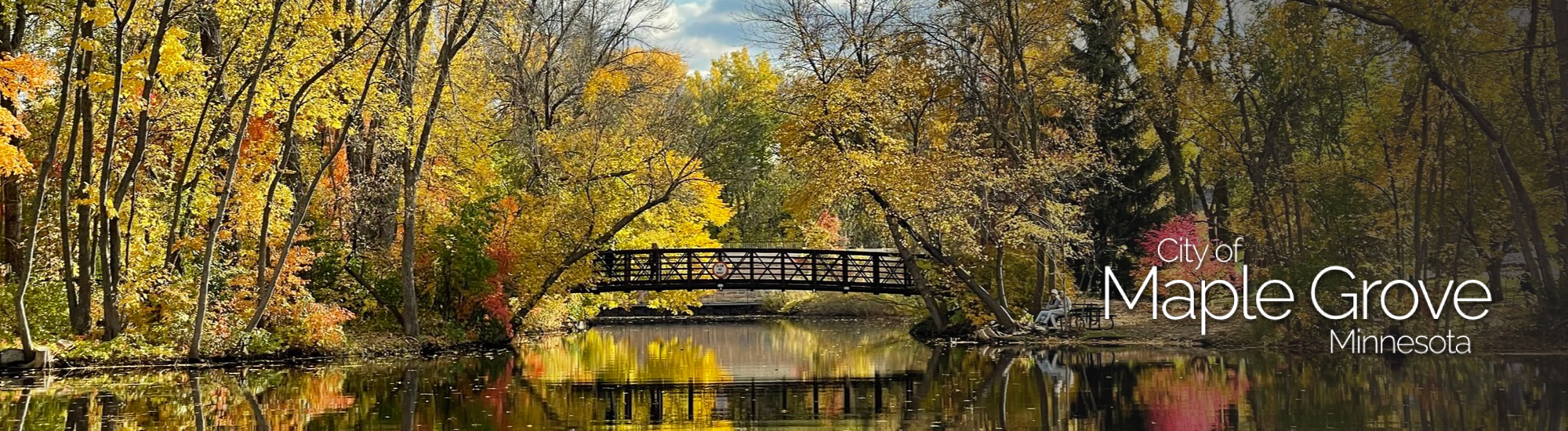 aerial image of a bridge in the fall time - Innovative Garage Flooring Maple Grove epoxy flooring