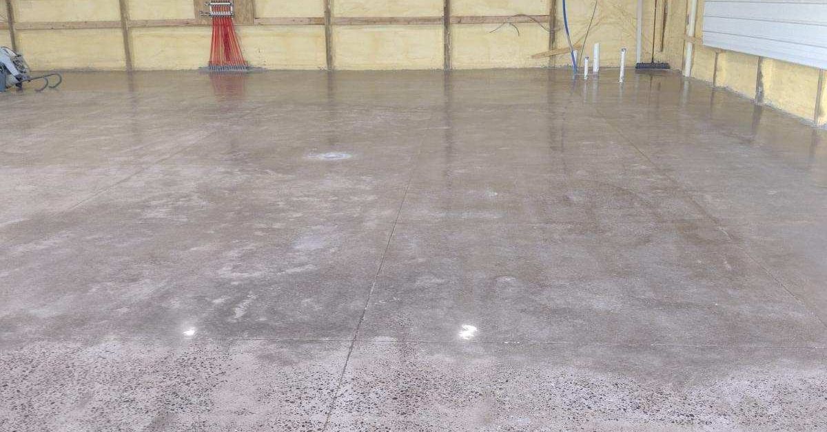 commercial space with grey polished concrete floors - Innovative Garage Flooring polished concrete