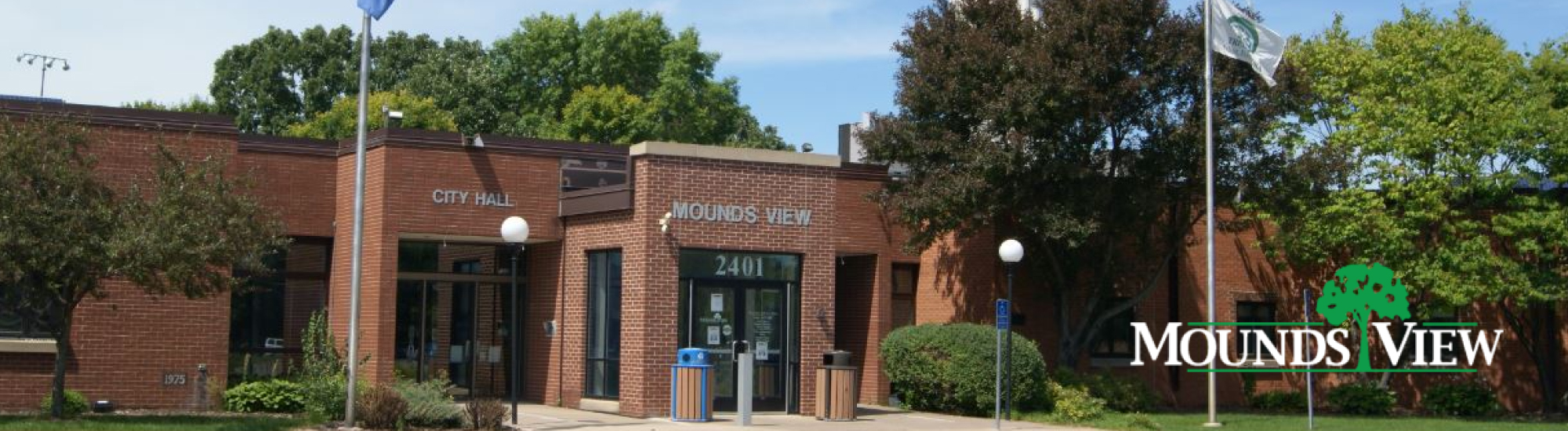front of the Mounds View city hall building - Innovative Garage Flooring Mounds View epoxy flooring